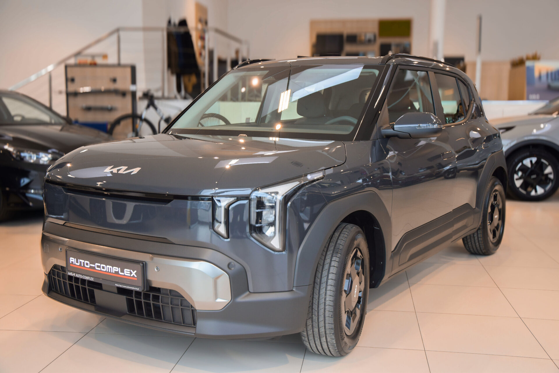 Kia EV2 elektryczny crossover miejski widok z przodu